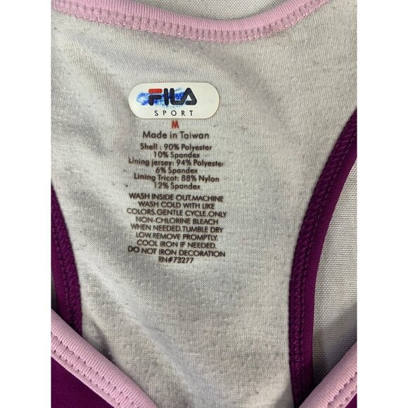 Fila Women's Purple Workout Tank Top - Picture 3 of 5